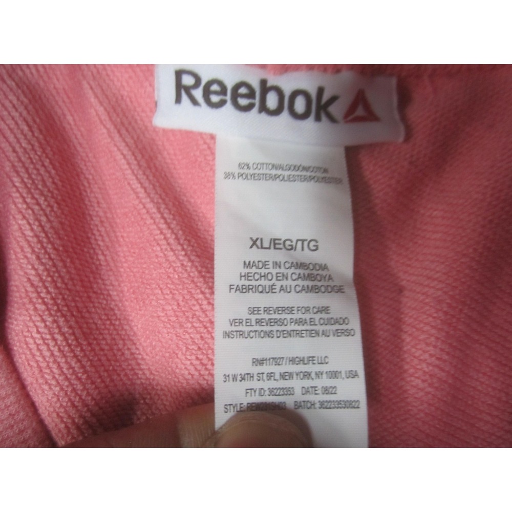 Reebok Shorts Womens XL Pink French Terry Sweat Drawstring Athletic Running - Picture 3 of 11